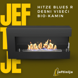 HITZE BLUES R desni viseći bio-kamin
