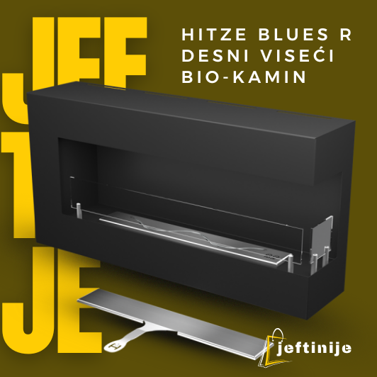 HITZE BLUES R desni viseći bio-kamin - Слика 3