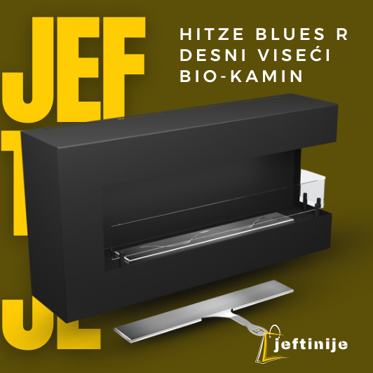 HITZE BLUES R desni viseći bio-kamin - Слика 4