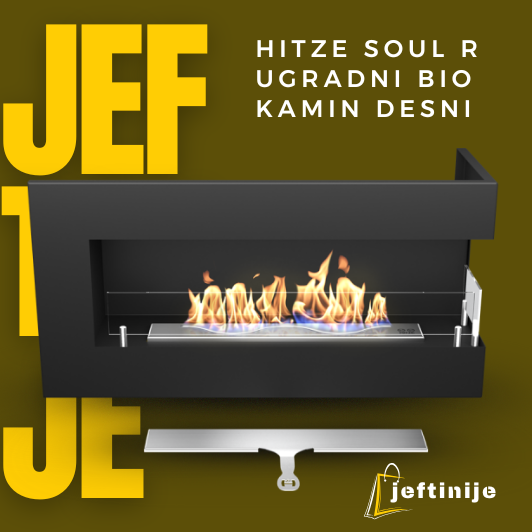 HITZE SOUL R Ugradni bio kamin desni - Слика 3