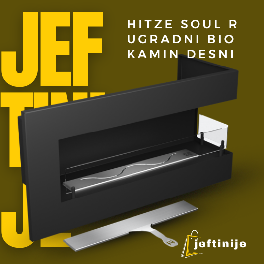 HITZE SOUL R Ugradni bio kamin desni - Слика 4