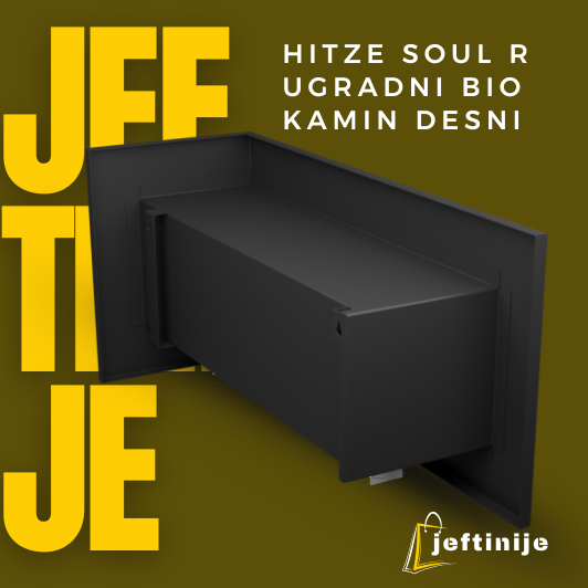 HITZE SOUL R Ugradni bio kamin desni - Слика 5