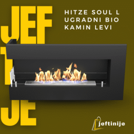 HITZE SOUL L Ugradni bio kamin levi