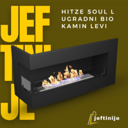 HITZE SOUL L Ugradni bio kamin levi