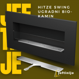 HITZE SWING Ugradni bio-kamin